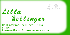 lilla mellinger business card